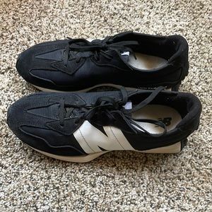 Black 327 New Balance big boy size 6.5